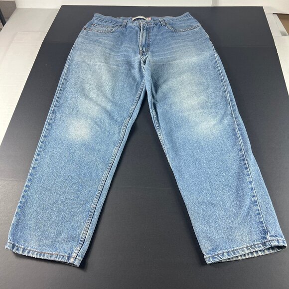 Y2K Levi's Jeans Mens 34x28* 560 Loose Tapered Blue Faded Cotton Denim Tag 34x30 - Picture 1 of 16